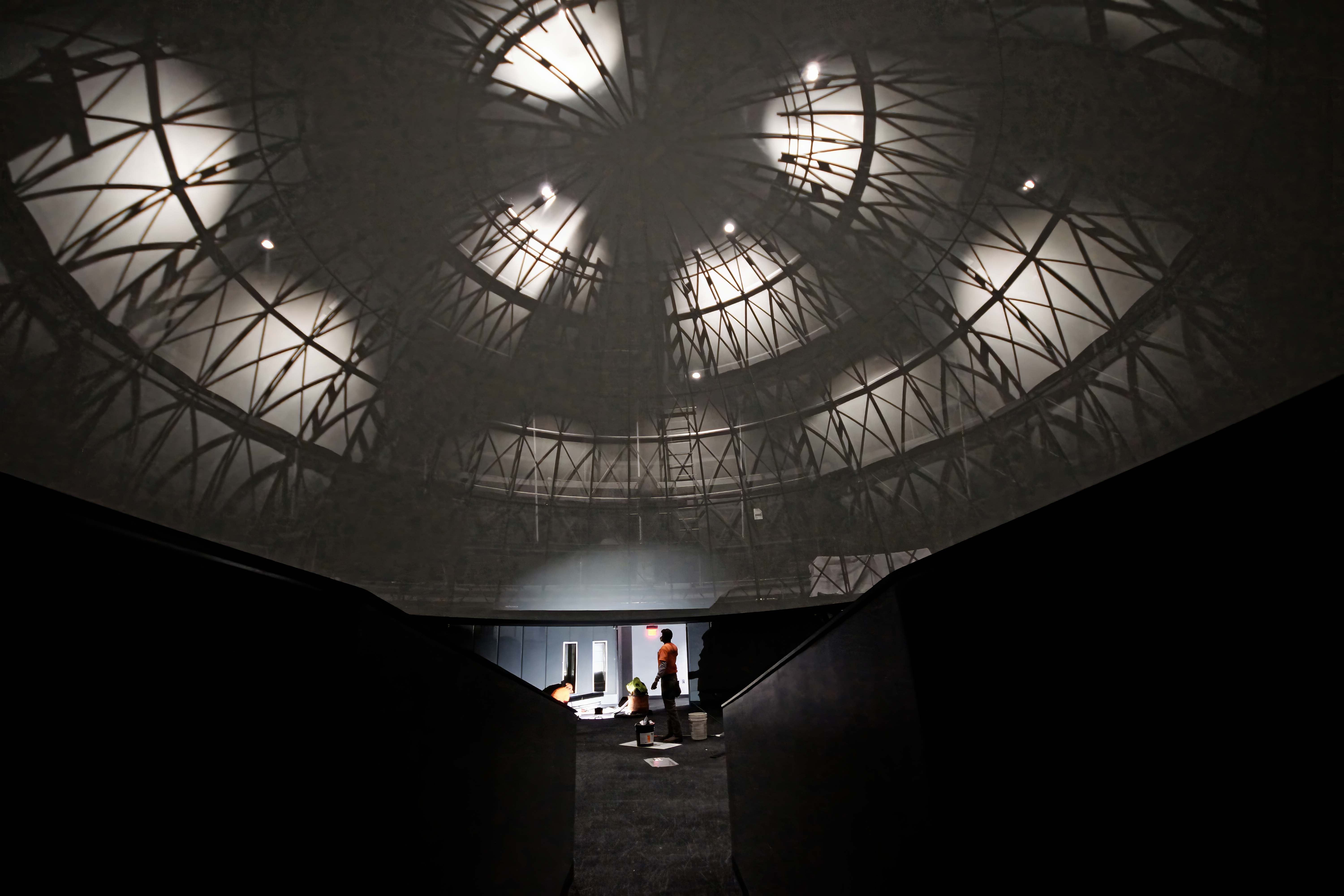 Planetarium dome interior